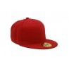 Flat peak cap - 4087:Red, Cotton twill, Red